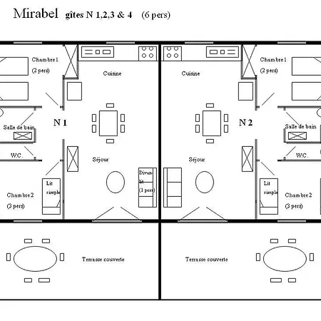 Mirabel #4, Maisonette, Terrace And Pool Access Grospierres